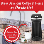 Brentwood Single-Serve Coffee Maker, Black (TS-1101BK)
