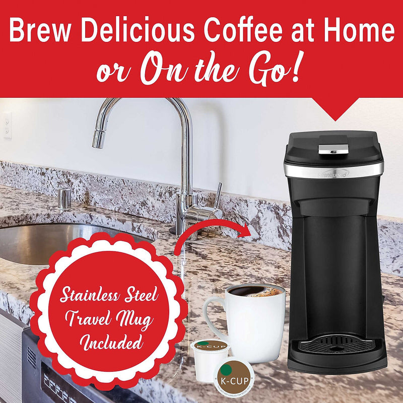 Brentwood Single-Serve Coffee Maker, Black (TS-1101BK)