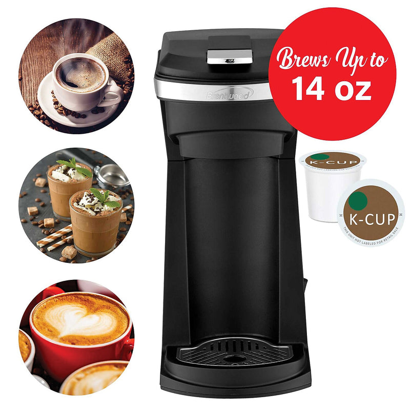 Brentwood Single-Serve Coffee Maker, Black (TS-1101BK)