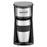 Brentwood Portable Single-Serve Coffee Maker with 14-Oz. Travel Mug, Black (TS-113BK)