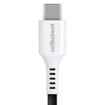 cellhelmet Charge and Sync USB-C to USB-A Round Cable, 10' (CABLE-C-A-10-R-G)