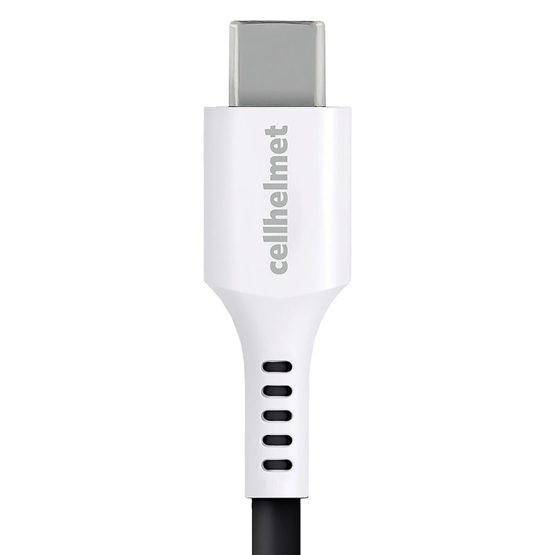 cellhelmet Charge and Sync USB-C to USB-A Round Cable, 10' (CABLE-C-A-10-R-G)
