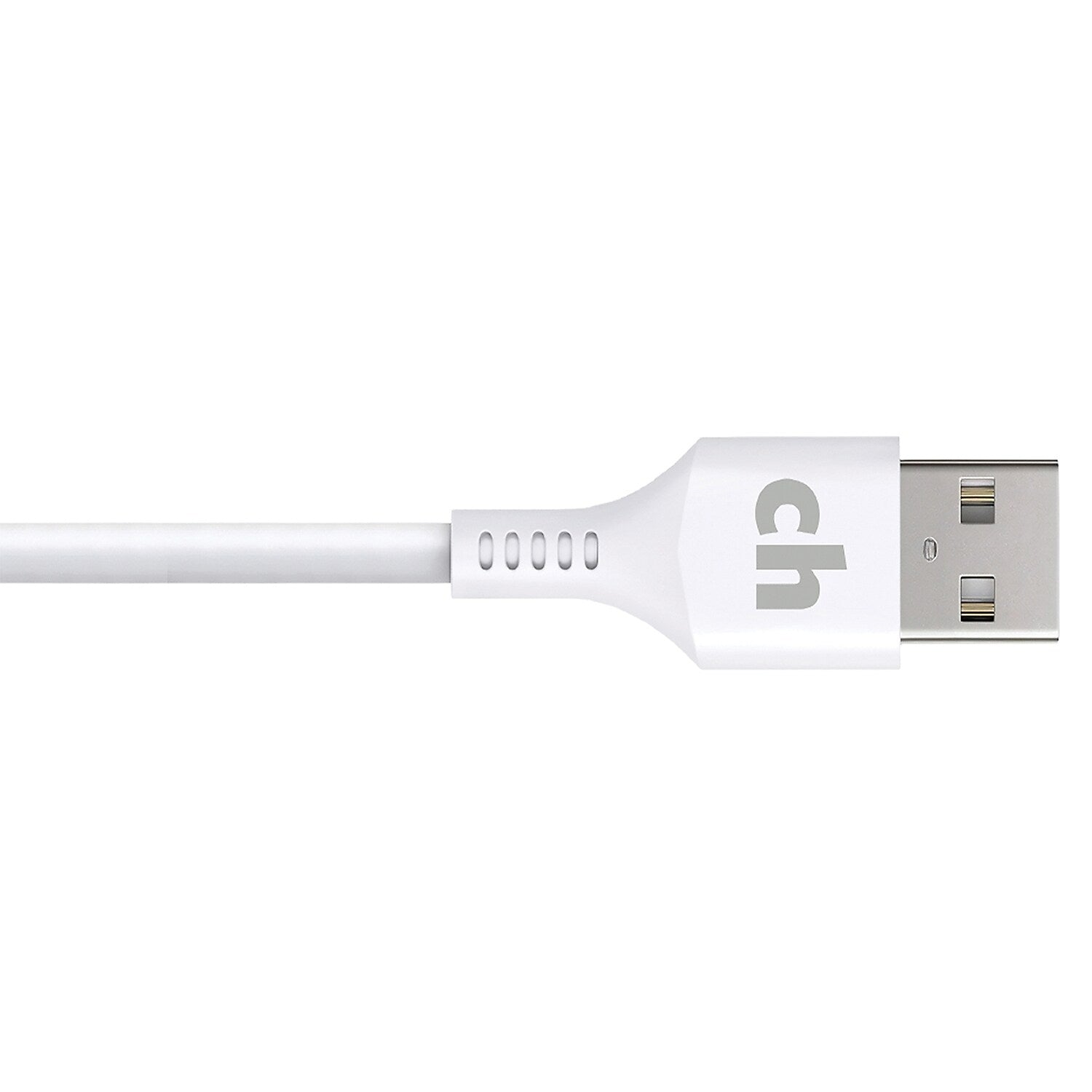 cellhelmet Charge and Sync USB-A to Lightning Round Cable, 3' (CABLE-LIGHT-A-3-R-W)