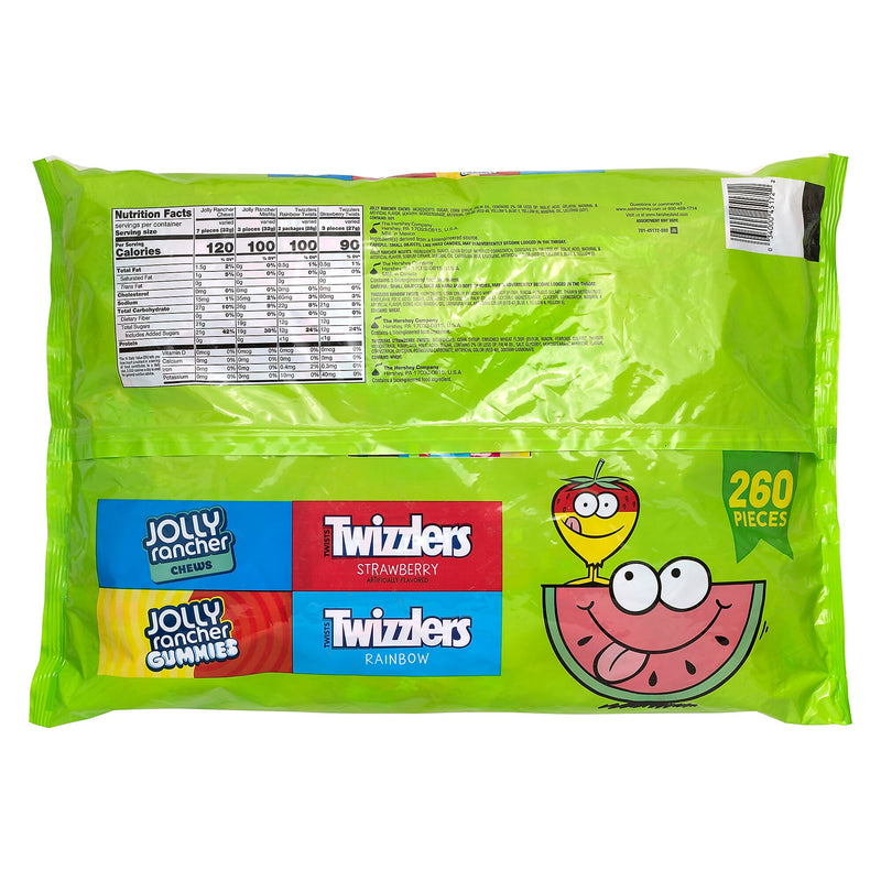 Hershey's Jolly Rancher, Twizlers Variety Bag, 260/Count (220-02061)