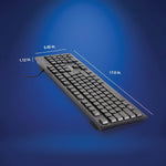 Verbatim Universal Wired Keyboard, Black (70735)