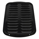 Certified Appliance Accessories Heavy-Duty Porcelain 16-In. x 12.75-In. Broiler Pan & Grill Set Black (50016)