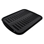 Certified Appliance Accessories Heavy-Duty Porcelain 16-In. x 12.75-In. Broiler Pan & Grill Set Black (50016)