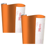 Con-Tact Creative Covering™ Adhesive Covering, 18" x 16' Per Roll, Orange, 2 Rolls (KIT16FC9A1K206-2)