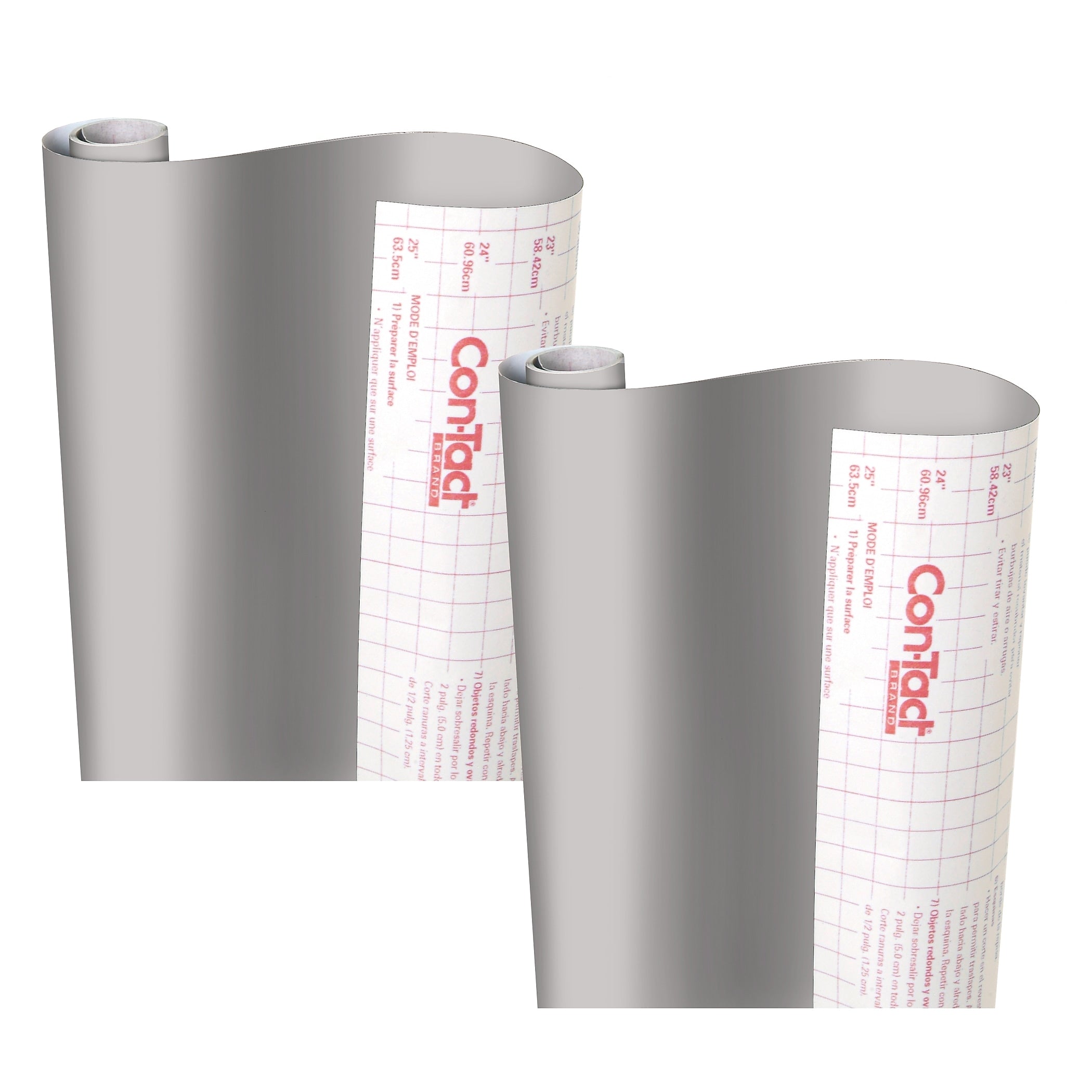 Con-Tact Creative Covering™ Adhesive Covering, 18" x 16' Per Roll, Slate Gray, 2 Rolls (KIT16FC9AA2206-2)