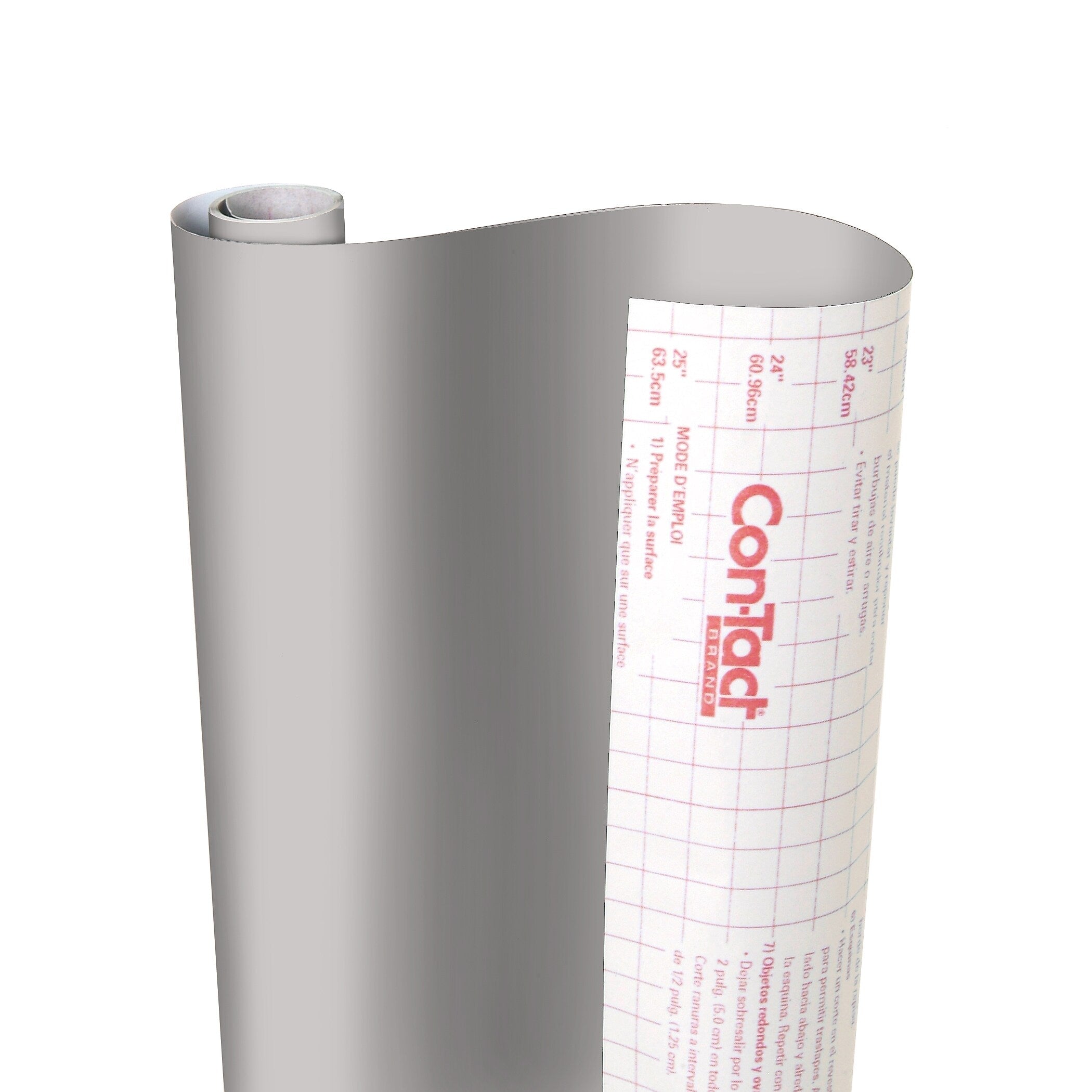 Con-Tact® Creative Covering™ Adhesive Covering, 18" x 50', Slate Gray, 1 Roll (KIT50FC9AA2606)