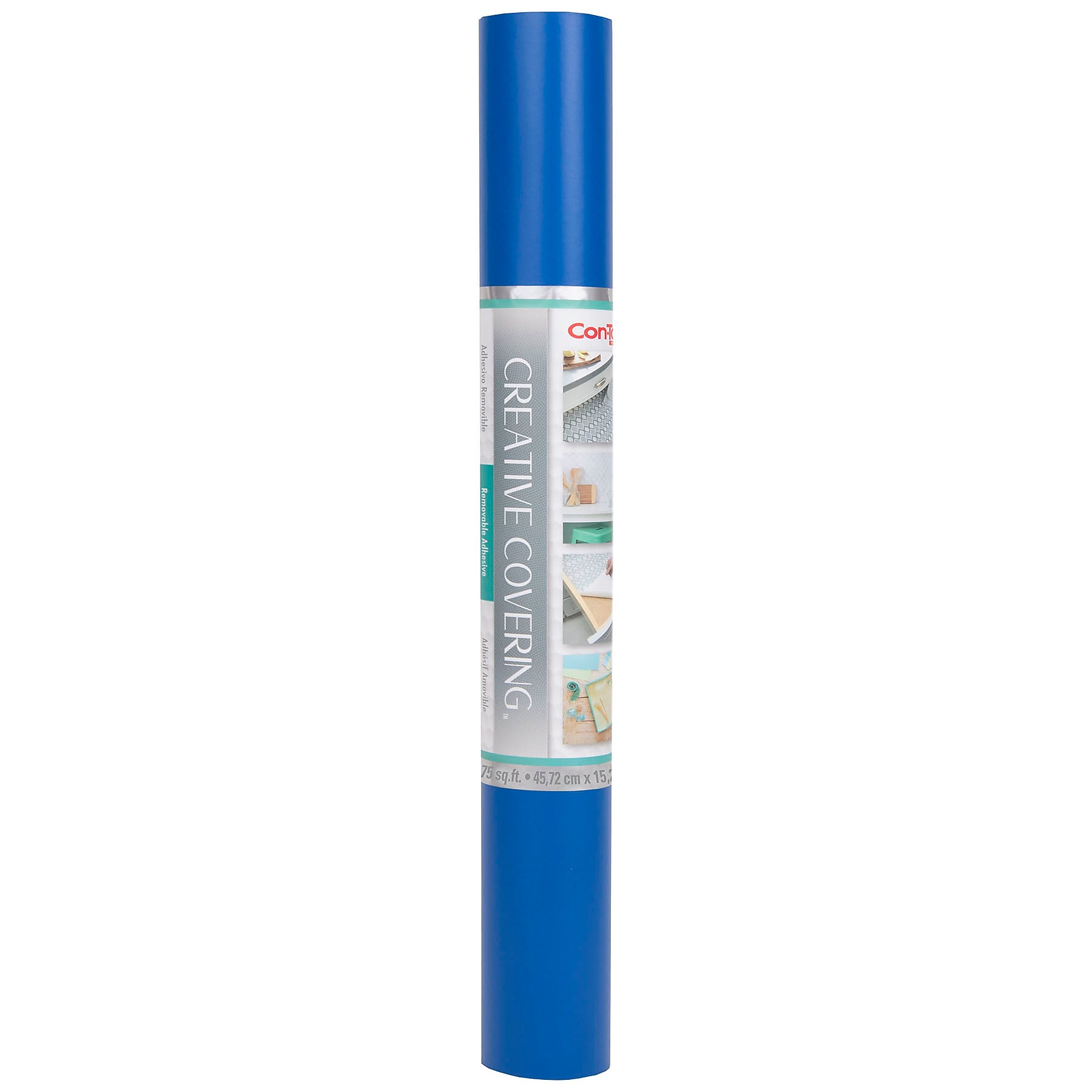 Con-Tact® Creative Covering™ Adhesive Covering, 18" x 50', Royal Blue, 1 Roll (KIT50FC9AH1606)