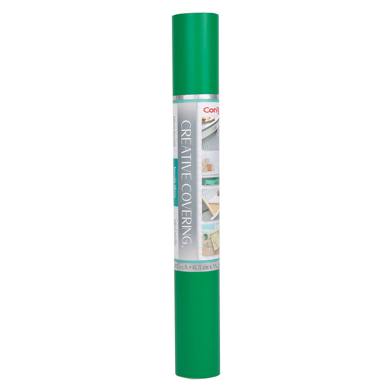 Con-Tact® Creative Covering™ Adhesive Covering, 18" x 50', Kelly Green, 1 Roll (KIT50FC9AH4606)