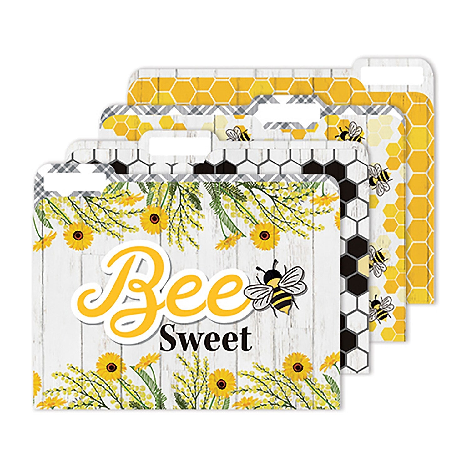 Eureka The Hive File Folders, Straight Cut, Letter Size, Assorted Colors, 4/Pack, 6 Packs/Bundle (EU-866447-6)