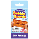 Junior Learning Ten Frames Pop and Learn Bubble Boards, 4/Pack (JRL673)