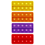 Junior Learning Ten Frames Pop and Learn Bubble Boards, 4/Pack (JRL673)