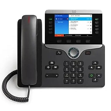 Cisco 8841 IP Phone, Cable, Wall Mountable, Desktop, Charcoal Gray (CP-8841-3PCC-K9=)