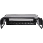 Allsop Metal Art 5 Organizer Monitor Stand, Up to 32" Monitor, Black (32166)
