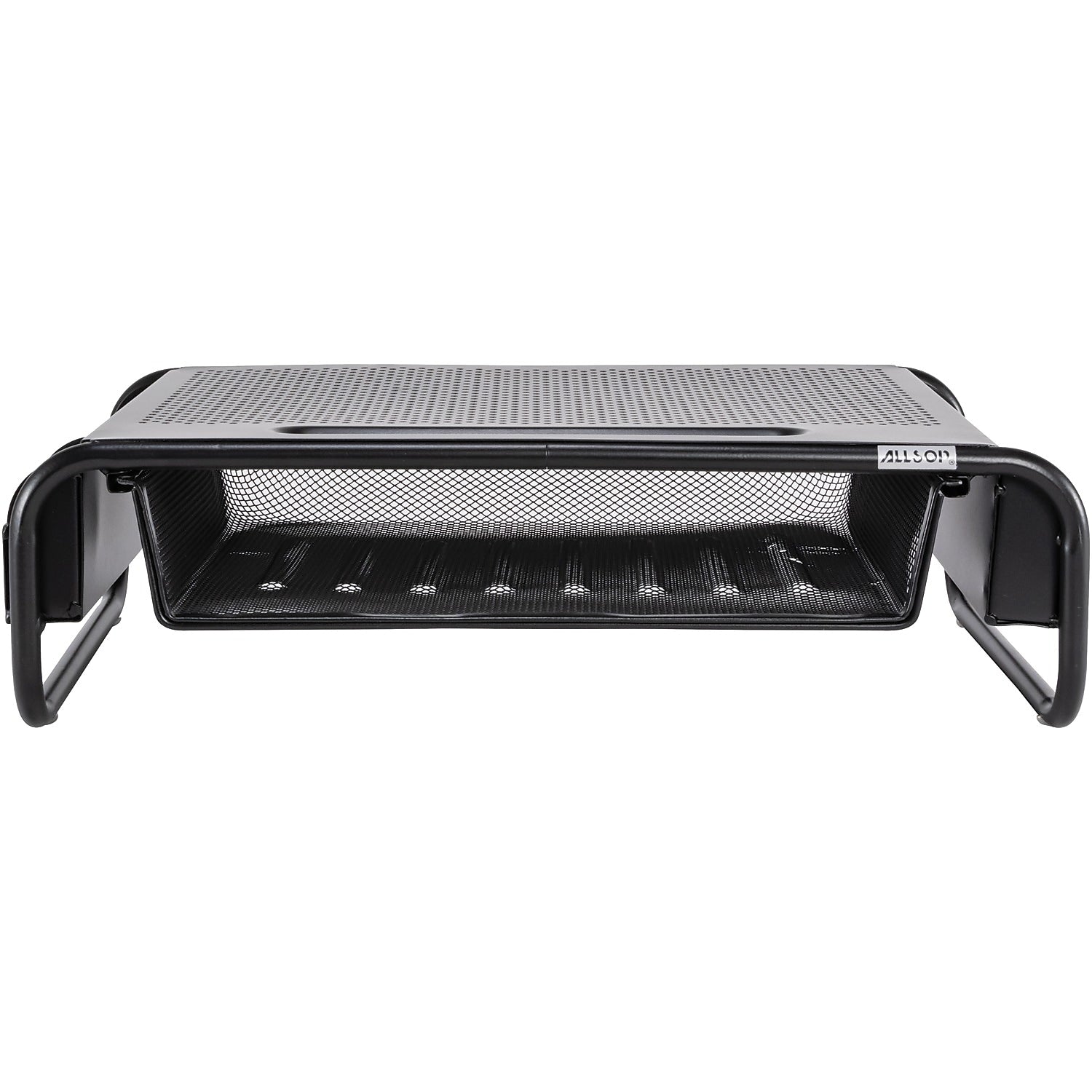 Allsop Metal Art 5 Organizer Monitor Stand, Up to 32" Monitor, Black (32166)
