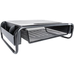 Allsop Metal Art 5 Organizer Monitor Stand, Up to 32" Monitor, Black (32166)
