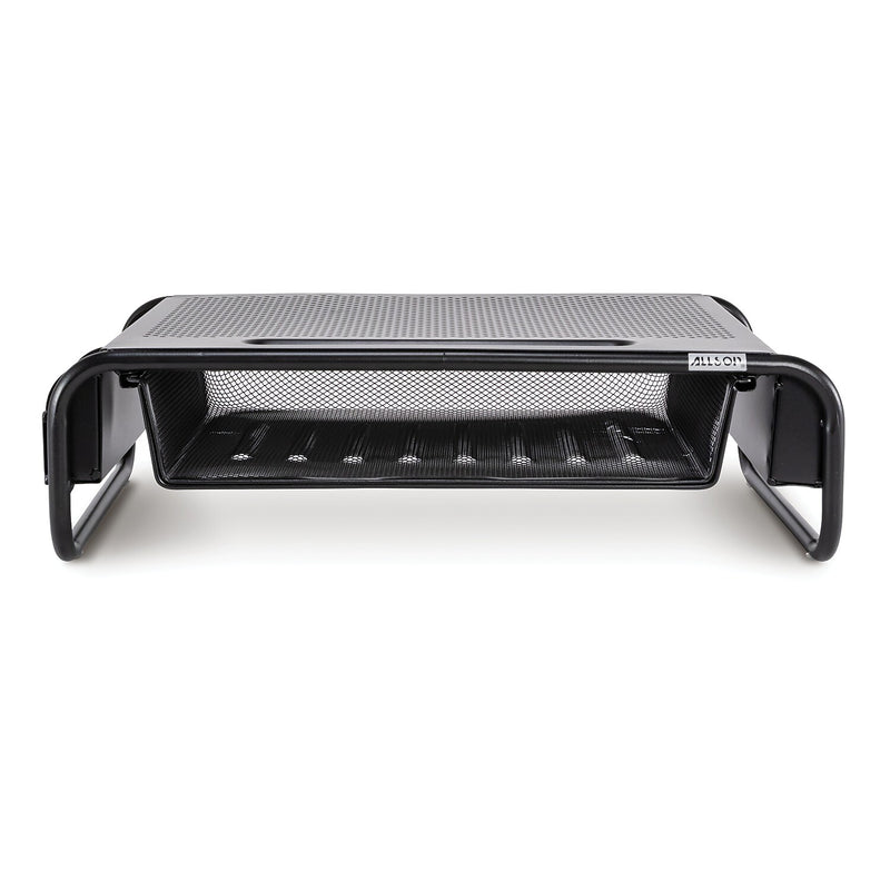 Allsop Metal Art 5 Organizer Monitor Stand, Up to 32" Monitor, Black (32166)