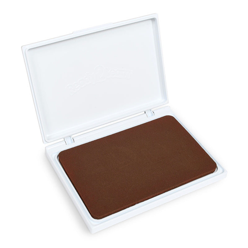 Ready2Learn Jumbo Washable Stamp Pad, Brown Ink, 2/Pack (CE-10032-2)