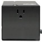 Tripp Lite Protect It! 3-Outlet 6-USB Port Power Cube Surge Protector, Black (TRPTLP366CUBEUS)