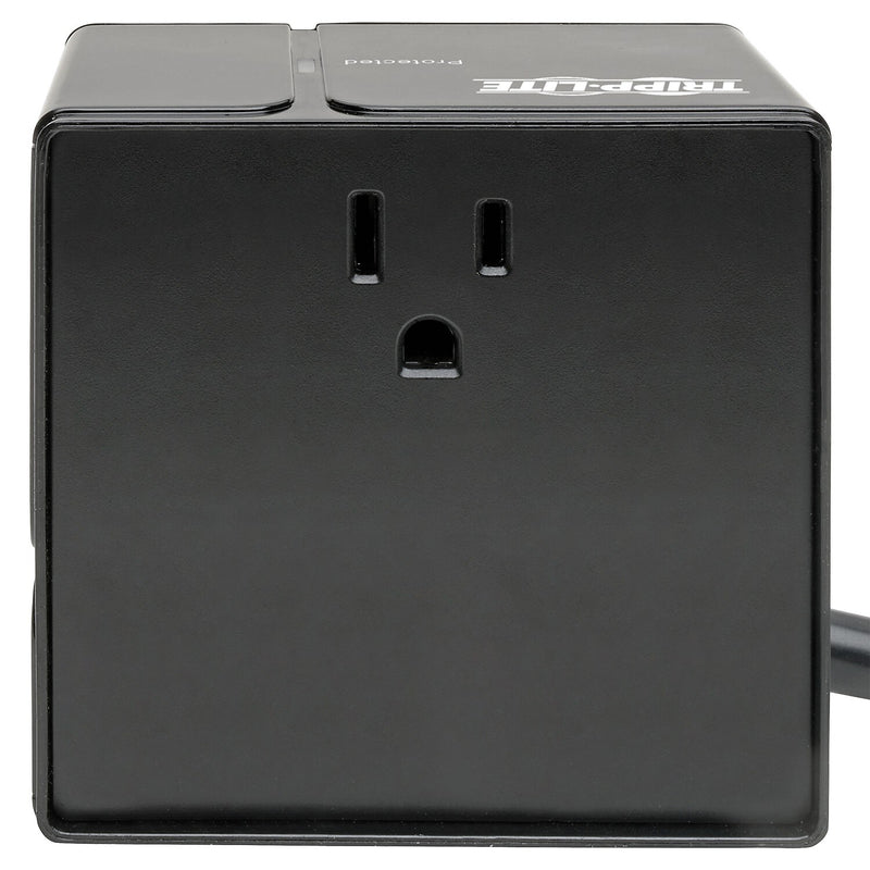 Tripp Lite Protect It! 3-Outlet 6-USB Port Power Cube Surge Protector, Black (TRPTLP366CUBEUS)
