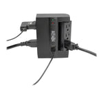 Tripp Lite Protect It! 6-Outlet 2-USB Port Surge Protector with 3 Rotatable Outlets, Black (SWIVEL6USB)