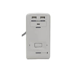 Tripp Lite Protect It! 6-Outlet 2-USB & 1-USB-C Port Surge Protector Desk Clamp, 8 ft., White (TRPTLP648USBC)
