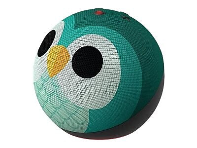 Amazon Echo Dot (5th Gen) Kids Bluetooth, Wi-Fi Wireless Smart Speaker, Owl (B09B9CD1YB)