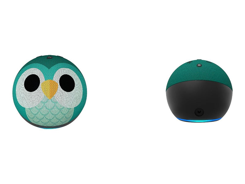 Amazon Echo Dot (5th Gen) Kids Bluetooth, Wi-Fi Wireless Smart Speaker, Owl (B09B9CD1YB)