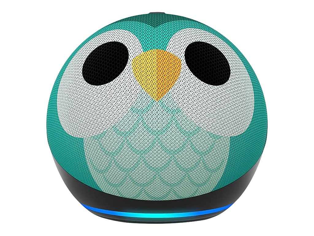 Amazon Echo Dot (5th Gen) Kids Bluetooth, Wi-Fi Wireless Smart Speaker, Owl (B09B9CD1YB)