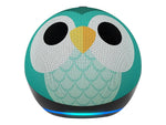 Amazon Echo Dot (5th Gen) Kids Bluetooth, Wi-Fi Wireless Smart Speaker, Owl (B09B9CD1YB)