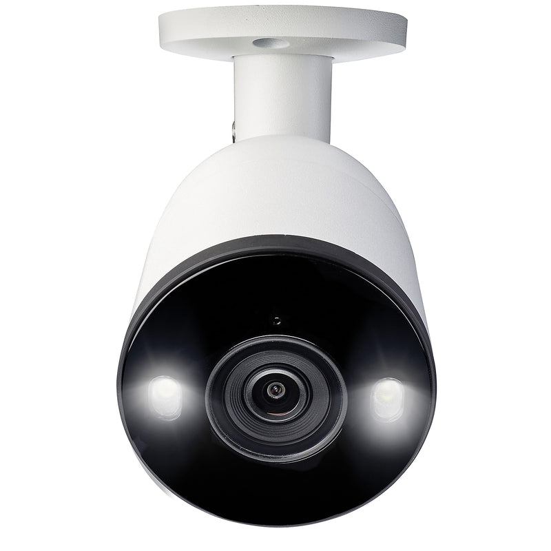 Lorex 4K Ultra HD Indoor/Outdoor Add-on IP Bullet Security Camera with Smart Deterrence, White (E893AB-E)