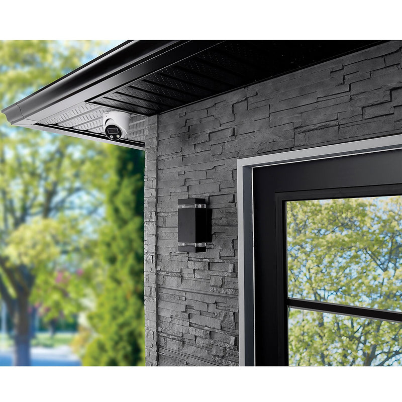 Lorex 4K Ultra HD Indoor/Outdoor Add-on IP Dome Security Camera with Smart Deterrence Plus, White (E893DD-E)