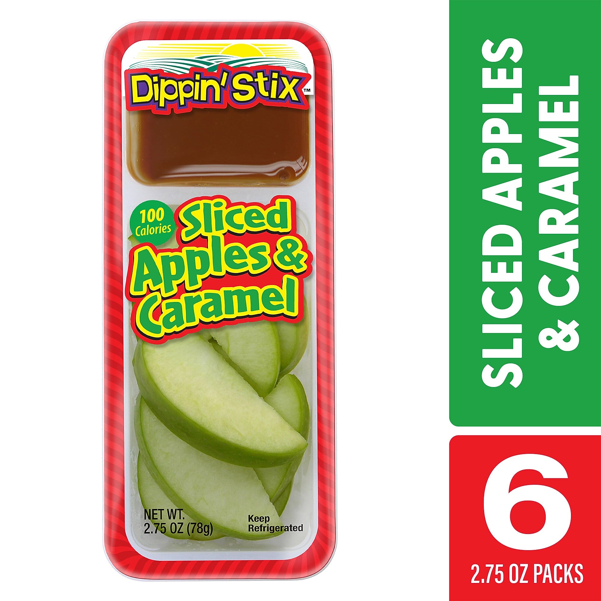 Dippin' Stix Gala Apples and Caramel Snack Kit  2.75 oz., 6/Box (307-00368)