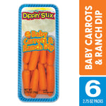 Dippin' Stix  Carrots and Ranch Snack Kit, 2.75, 6/Box (307-00369)