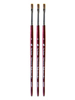Princeton Velvetouch Mixed Media Brushes 4 flat shader [Pack of 3] (PK3-3950FS-4)