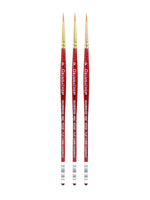 Grumbacher Goldenedge Watercolor Brushes, 0 Round, Pack of 3 (PK3-4620.Z)
