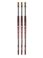 Princeton Velvetouch Mixed Media Brushes 6 flat shader [Pack of 3] (PK3-3950FS-6)