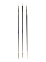 Silver Brush Silverwhite Series Synthetic Brushes Long Handle 2 round [Pack of 3] (PK3-1500-2)