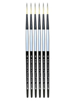 Dynasty Black Silver Long Liner Short Handle 4, 6/Pack (PK6-32820)
