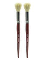 Silver Brush White Round/Oval Mop Brushes, 14 Round mop, Pack of 2 (PK2-5518S-14)