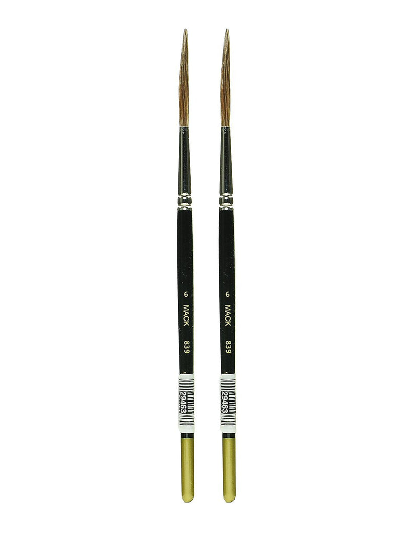 Andrew Mack Series 839 OutLiner Brush 6, Pack of 2 (PK2-839-6)