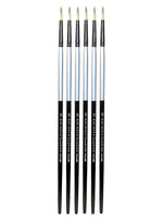 Dynasty Black Silver Round Long Handle 16, Pack of 6 (PK6-32859)