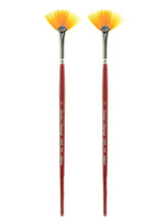 Silver Brush Golden Natural Series Brushes, 2 Fan 2004S, Pack of 2 (PK2-2004S-2)