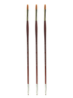 Grumbacher Gainsborough Oil and Acrylic Brushes, 3 Round, Pack of 3 (PK3-1271R.3)