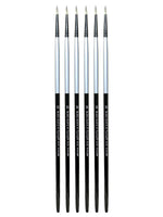 Dynasty Black Silver Round Long Handle 10, Pack of 6 (PK6-32857)