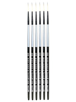 Dynasty Black Silver Long Liner Short Handle 5/0, 6/Pack (PK6-32765)