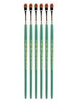 Silver Brush Crystal Series Brushes 1/4 in. filbert grass comb 6828S [Pack of 6] (PK6-6828S-1/4 in)